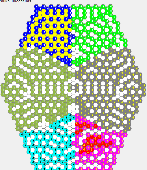 Species have reached the center